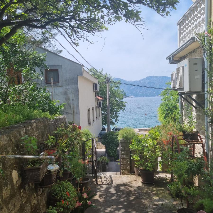 Studio On The Coast, With A View Of The Sunrise,Free We-Fi Котор Екстериор снимка